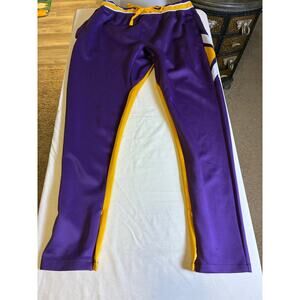 Decibel Track Pants Mens 2XL Purple Gold Athletic Joggers Zip Leg Retro Y2K